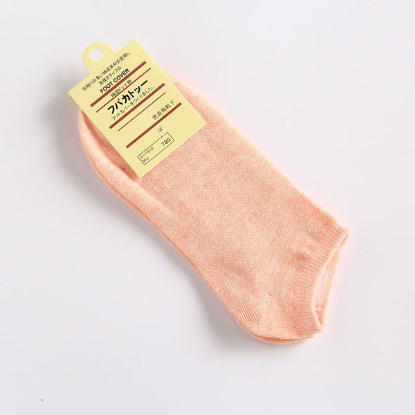 Peach No Show Socks (5pairs in a pack)